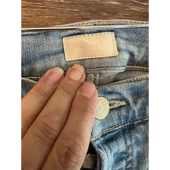 Mother Jeans size 27 Butterfly button The stunner Ankle Fray light wash - Picture 3 of 11